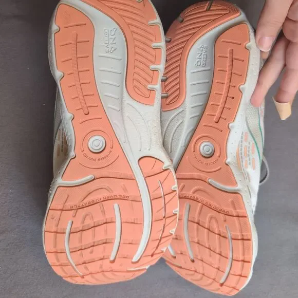 Brooks Glycerin 20 Womens Size 9.5B Gray Blue Athletic Running Shoes Sneakers - Picture 5 of 11